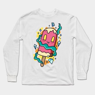 Happy Neapolitan Ice Cream Long Sleeve T-Shirt